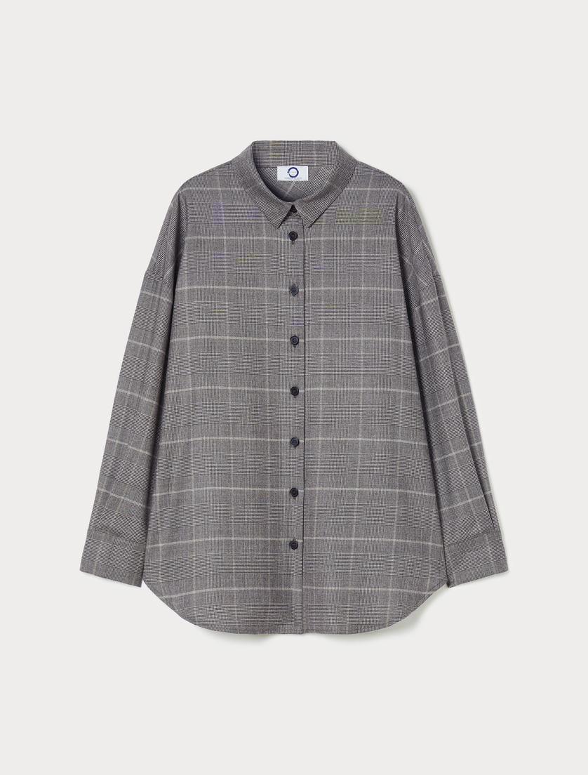 Wool flannel tunic - BROWN - Marina Rinaldi Wool flannel tunic - BROWN - Marina Rinaldi