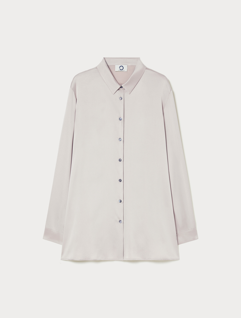 Silk satin shirt - SAND - Marina Rinaldi Silk satin shirt - SAND - Marina Rinaldi