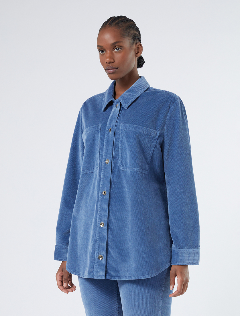 Velvet tunic - LIGHT BLUE - Marina Rinaldi - 3 Velvet tunic - LIGHT BLUE - Marina Rinaldi - 3