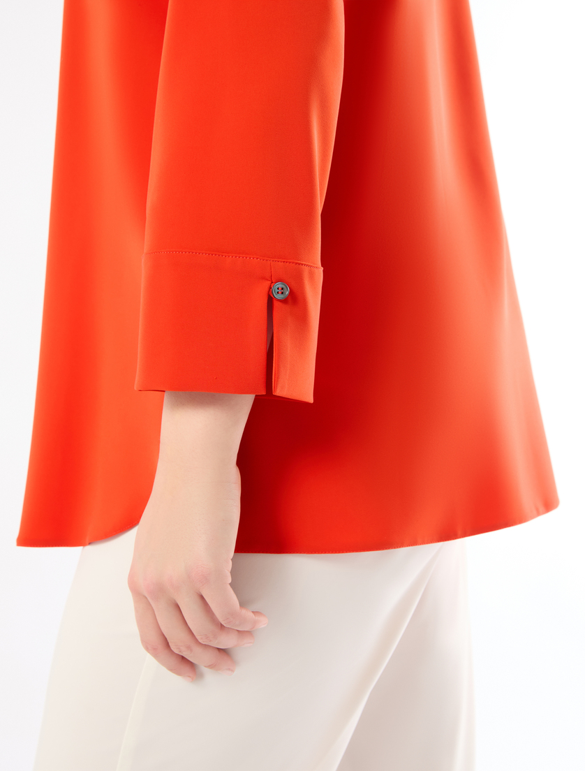 Casacca in cady - ROSSO ARANCIO - Marina Rinaldi - 5 Casacca in cady - ROSSO ARANCIO - Marina Rinaldi - 5