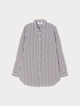 Yarn-dyed poplin shirt - Marina Rinaldi