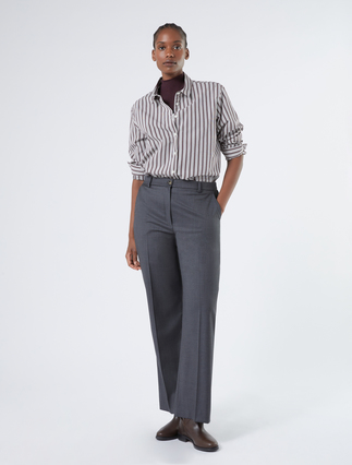 Yarn-dyed poplin shirt - Marina Rinaldi