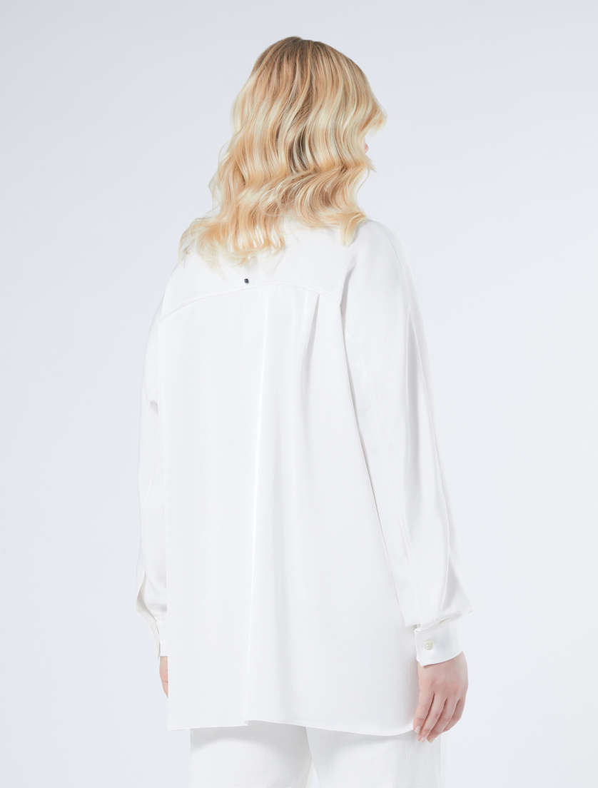 Satin shirt - IVORY - Marina Rinaldi - 4 Satin shirt - IVORY - Marina Rinaldi - 4