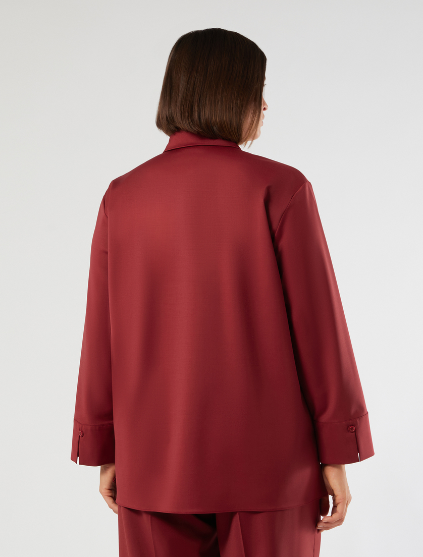 Wool blend tunic - DARK RED - Marina Rinaldi - 4 - Marina Rinaldi