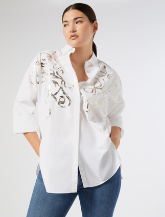 Poplin print shirt - Marina Rinaldi