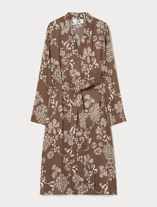 Kleid aus bedrucktem Twill - Marina Rinaldi