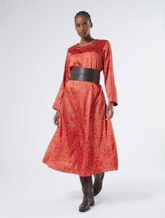 Maxikleid aus Twill - Marina Rinaldi