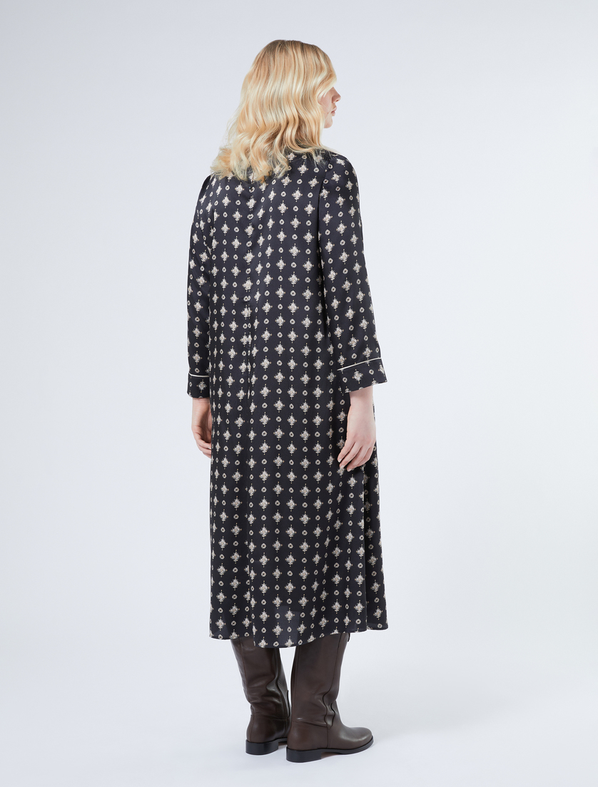 Maxikleid aus Twill - SCHWARZ - Marina Rinaldi - 4 Maxikleid aus Twill - SCHWARZ - Marina Rinaldi - 4