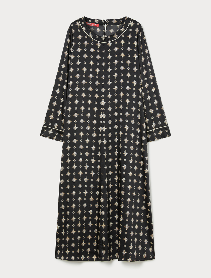 Maxikleid aus Twill - SCHWARZ - Marina Rinaldi Maxikleid aus Twill - SCHWARZ - Marina Rinaldi