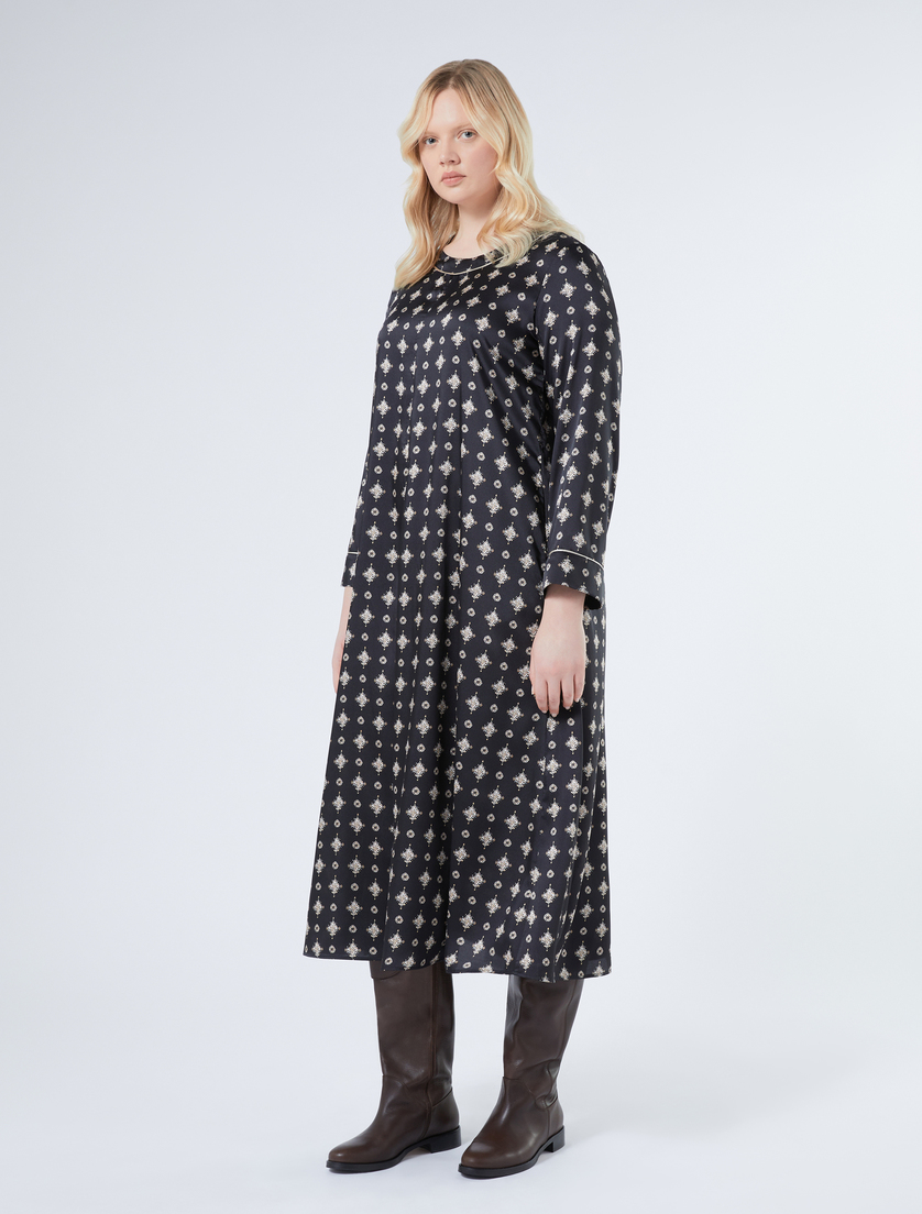 Maxikleid aus Twill - SCHWARZ - Marina Rinaldi - 3 Maxikleid aus Twill - SCHWARZ - Marina Rinaldi - 3