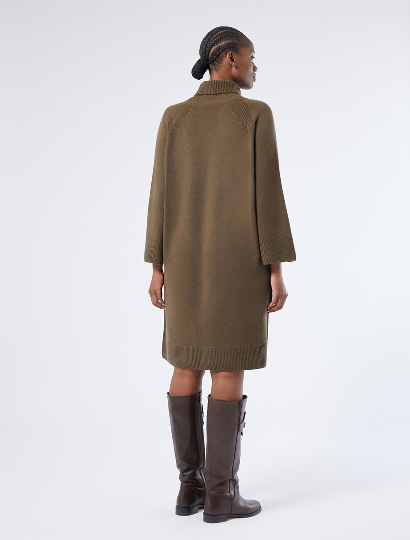 Kleid aus Wolle und Kaschmir - BRAUN - Marina Rinaldi - 4 Kleid aus Wolle und Kaschmir - BRAUN - Marina Rinaldi - 4