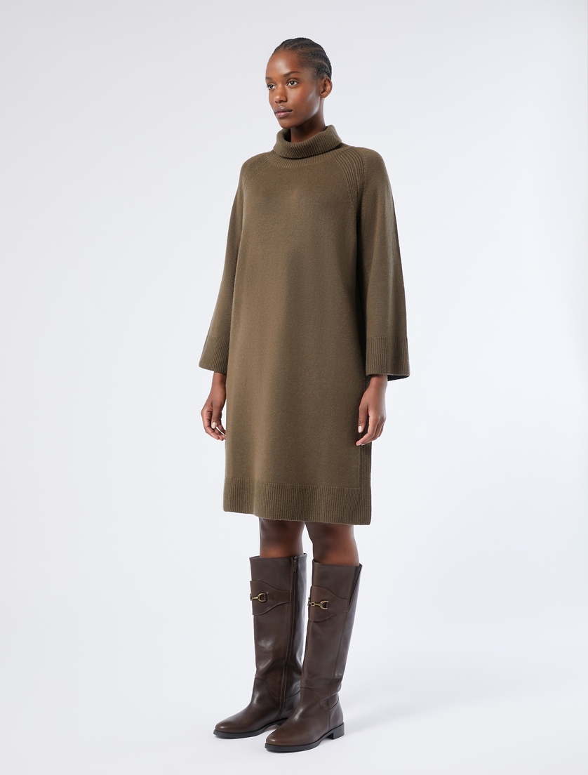Kleid aus Wolle und Kaschmir - BRAUN - Marina Rinaldi - 3 Kleid aus Wolle und Kaschmir - BRAUN - Marina Rinaldi - 3