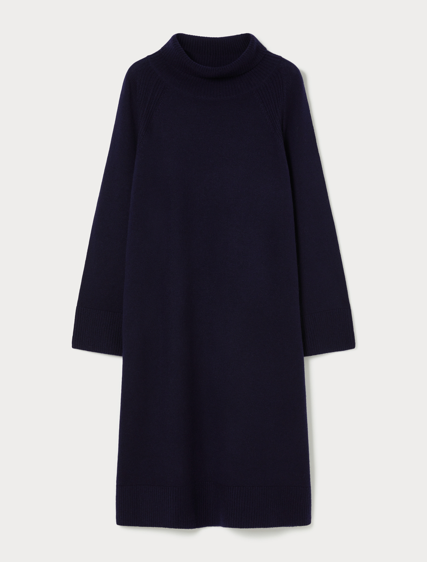 Kleid aus Wolle und Kaschmir - NACHTBLAU - Marina Rinaldi Kleid aus Wolle und Kaschmir - NACHTBLAU - Marina Rinaldi