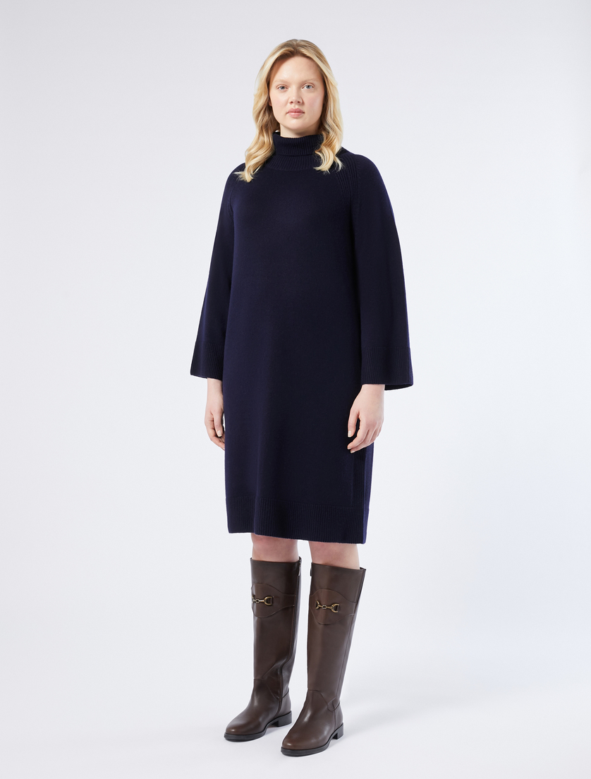 Kleid aus Wolle und Kaschmir - NACHTBLAU - Marina Rinaldi - 3 Kleid aus Wolle und Kaschmir - NACHTBLAU - Marina Rinaldi - 3