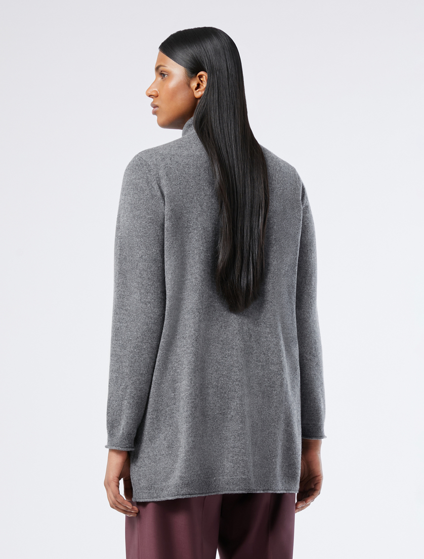 Cardigan aus reinem Kaschmir - MITTELGRAU - Marina Rinaldi - 4