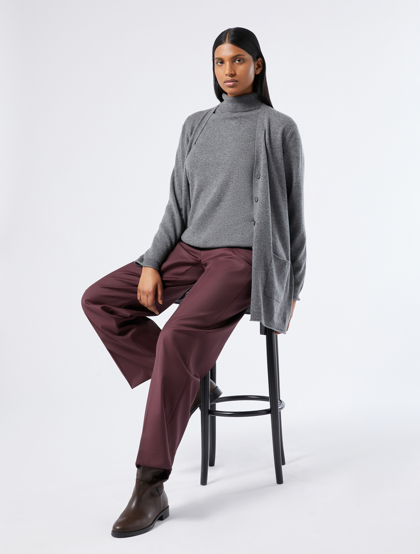 Cardigan aus reinem Kaschmir - MITTELGRAU - Marina Rinaldi - 2