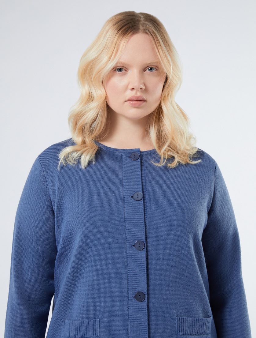 Wool blend knit jacket - AVIO - Marina Rinaldi - 5
