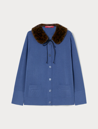 Wool blend knit jacket - Marina Rinaldi