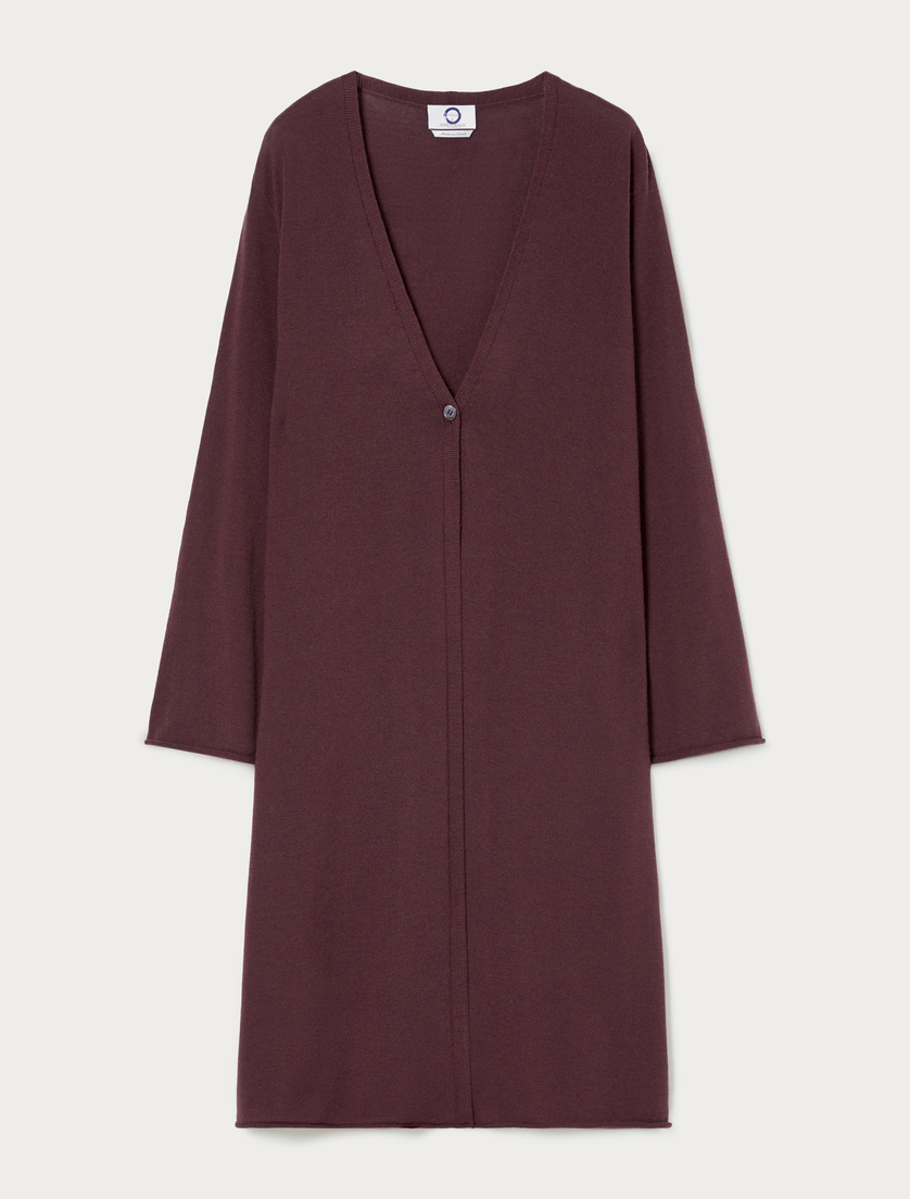 Woll-Cardigan - AUBERGINE - Marina Rinaldi Woll-Cardigan - AUBERGINE - Marina Rinaldi