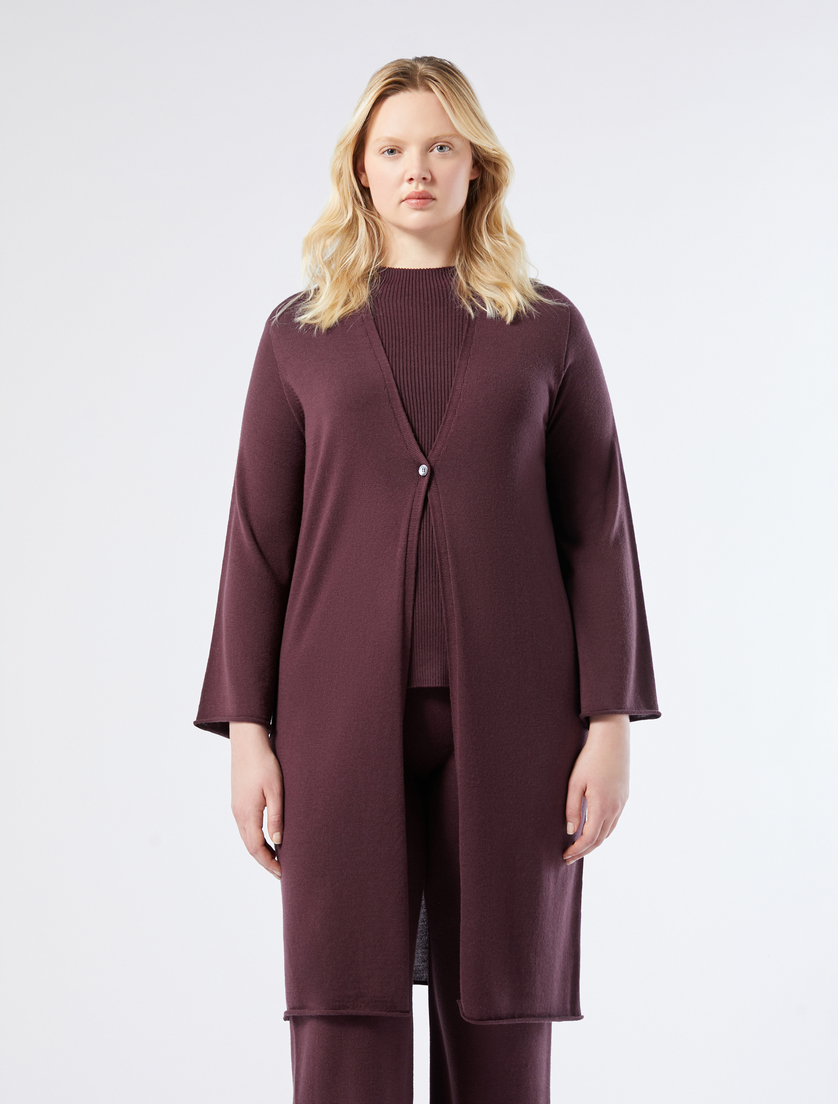 Woll-Cardigan - AUBERGINE - Marina Rinaldi - 3 Woll-Cardigan - AUBERGINE - Marina Rinaldi - 3