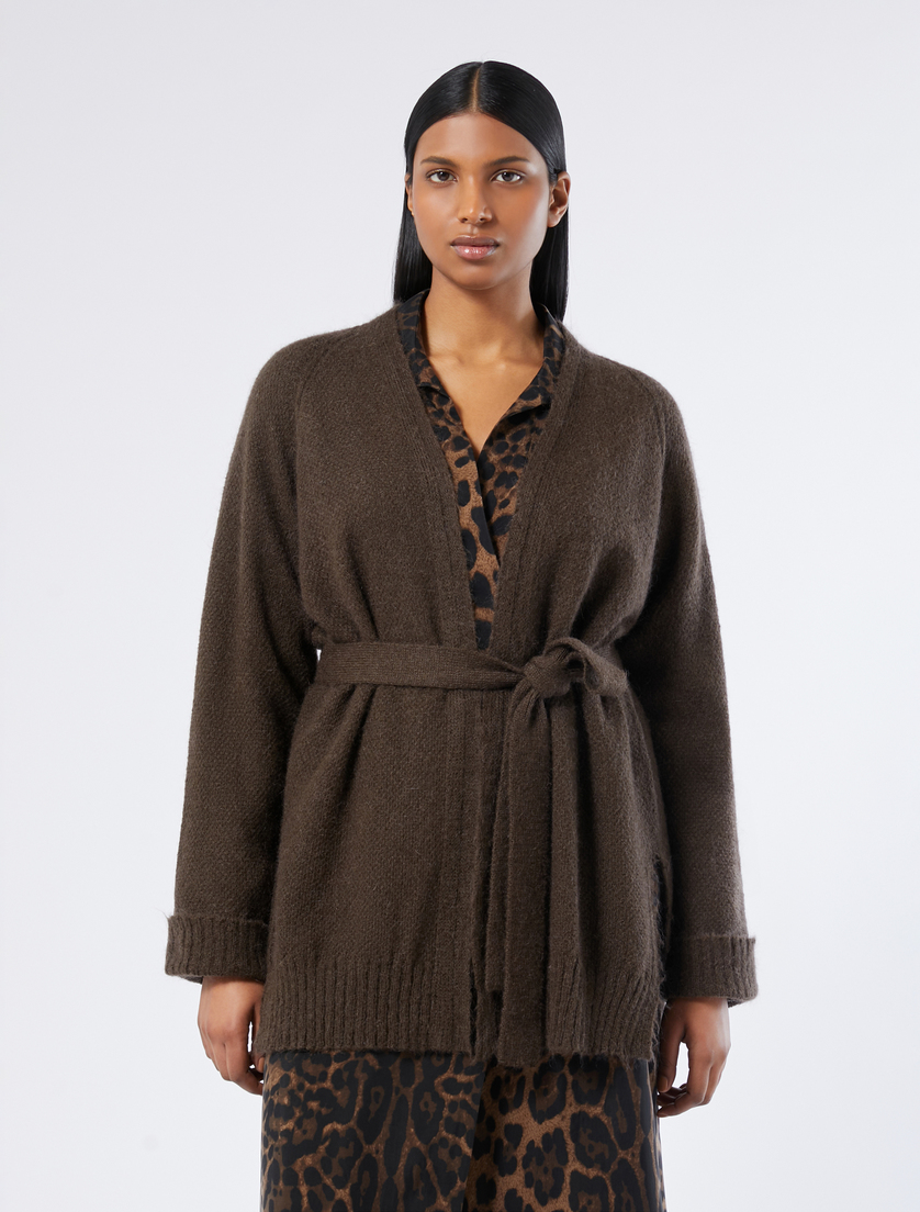 Cardigan aus Mohairgemisch - SCHOKOLADE - Marina Rinaldi - 3