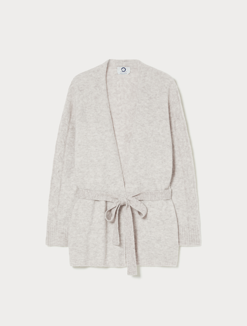 Cardigan aus Alpaka und Schurwolle - SAND - Marina Rinaldi Cardigan aus Alpaka und Schurwolle - SAND - Marina Rinaldi