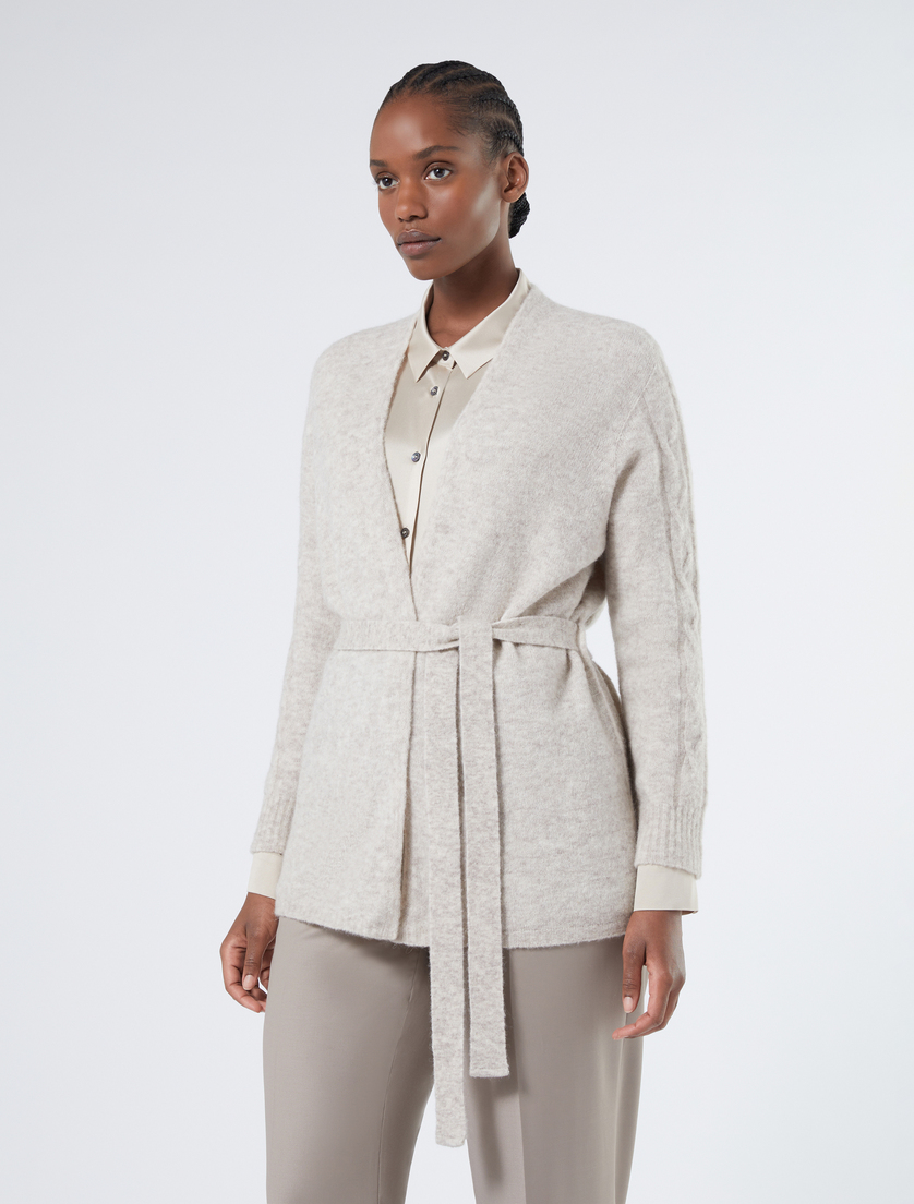 Cardigan aus Alpaka und Schurwolle - SAND - Marina Rinaldi - 3 Cardigan aus Alpaka und Schurwolle - SAND - Marina Rinaldi - 3