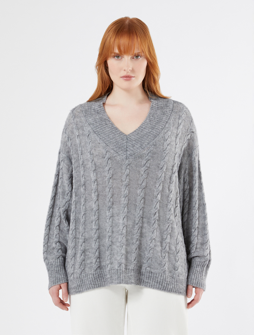 Alpaca-blend jumper - MEDIUM GREY - Marina Rinaldi - 3 Alpaca-blend jumper - MEDIUM GREY - Marina Rinaldi - 3