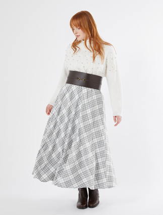 Pullover aus Wollmischung mit Strass - Marina Rinaldi