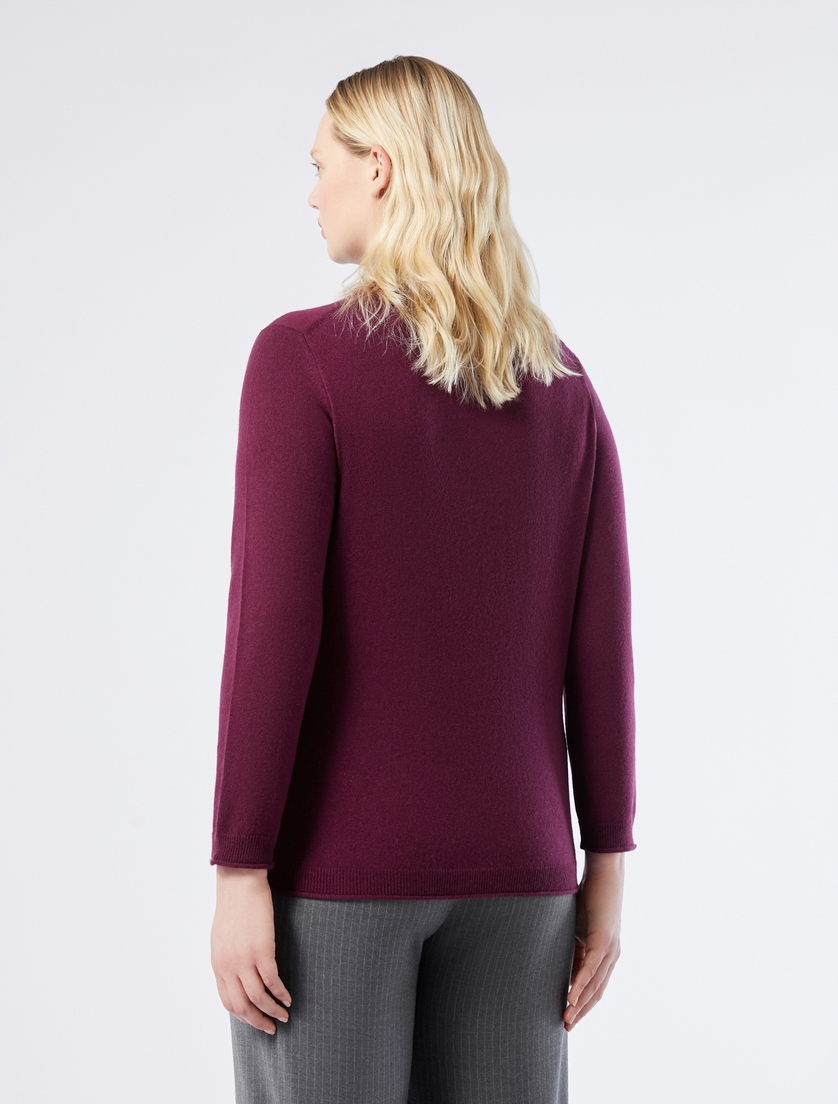 Rollkragenpullover aus reinem Kaschmir - AUBERGINE - Marina Rinaldi - 4 Rollkragenpullover aus reinem Kaschmir - AUBERGINE - Marina Rinaldi - 4