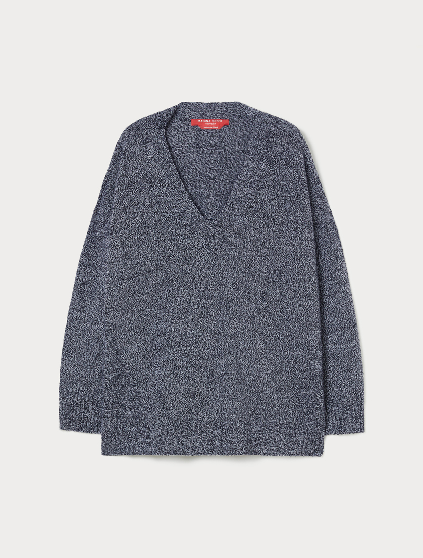 Pullover aus Wollmischgewebe - SCHWARZWEISS - Marina Rinaldi Pullover aus Wollmischgewebe - SCHWARZWEISS - Marina Rinaldi