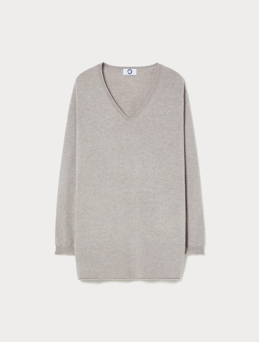 Pullover aus reinem Kaschmir - BEIGE - Marina Rinaldi Pullover aus reinem Kaschmir - BEIGE - Marina Rinaldi