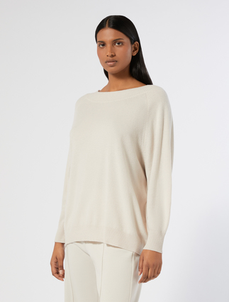 Cashmere-blend sweater - MILK