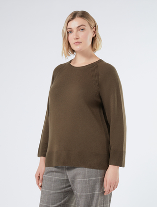 Pullover aus Wolle und Kaschmir - BRAUN