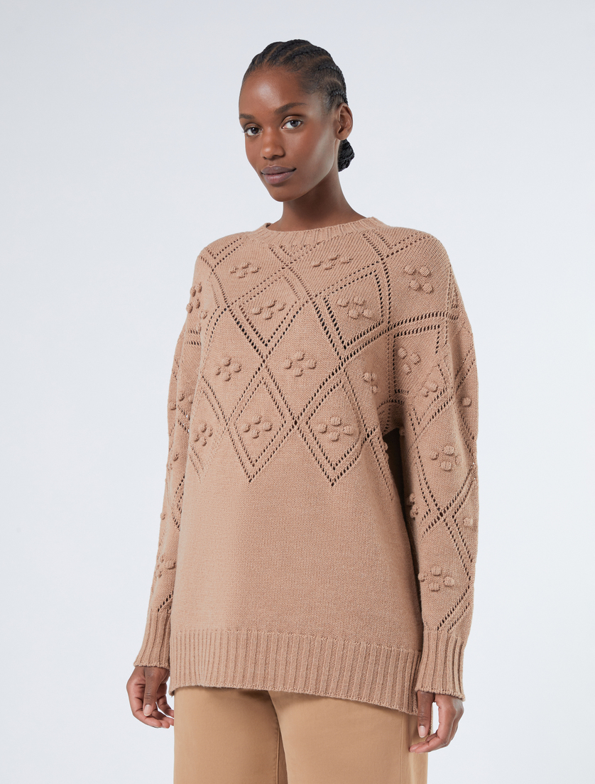 Wool-blend sweater - CAMEL - Marina Rinaldi - 3