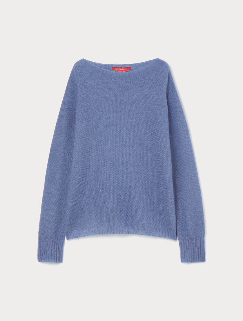 Pullover aus Mohairgemisch - AZURBLAU - Marina Rinaldi Pullover aus Mohairgemisch - AZURBLAU - Marina Rinaldi