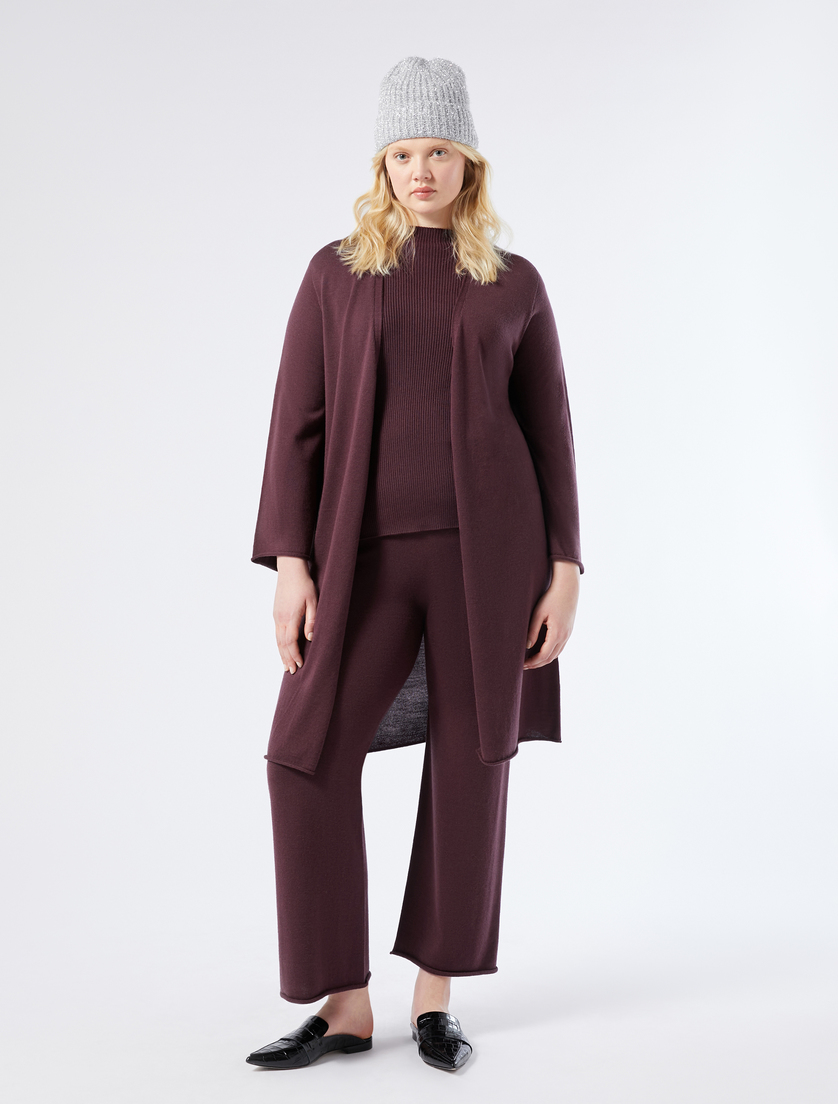 Mockneck aus reiner Wolle - AUBERGINE - Marina Rinaldi - 2 Mockneck aus reiner Wolle - AUBERGINE - Marina Rinaldi - 2