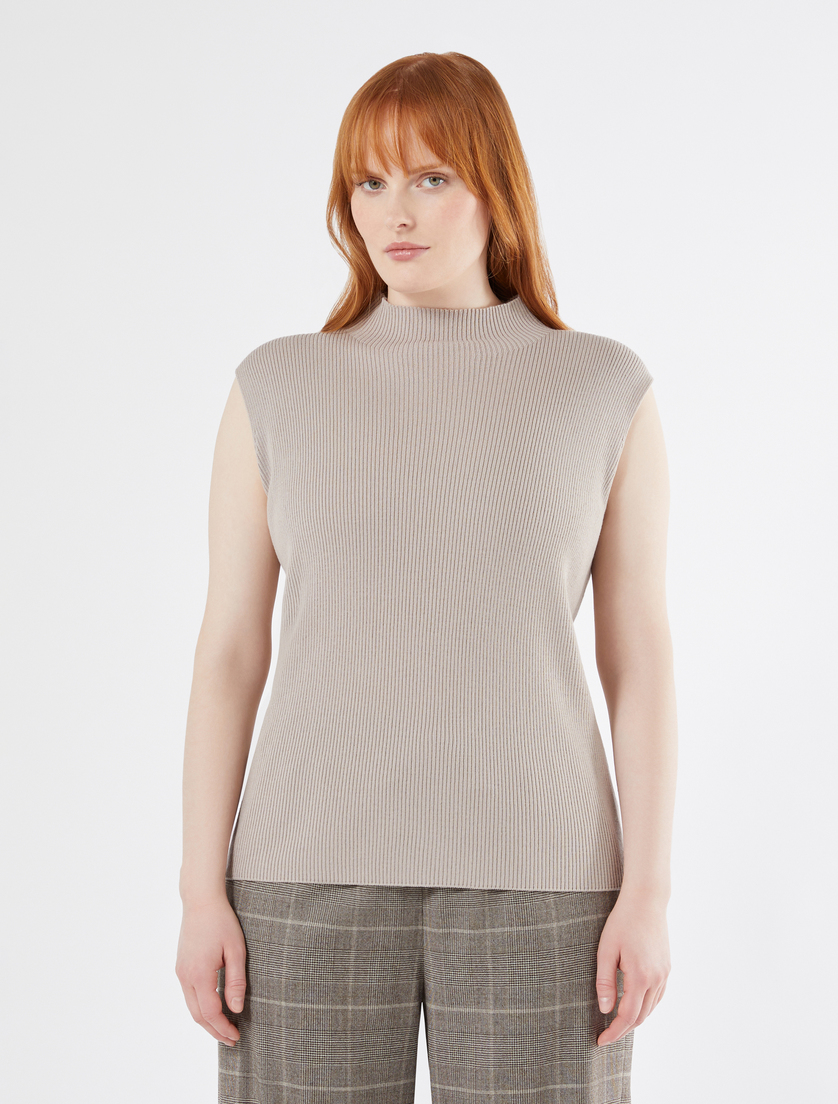 Mockneck aus reiner Wolle - BEIGE - Marina Rinaldi - 3 Mockneck aus reiner Wolle - BEIGE - Marina Rinaldi - 3