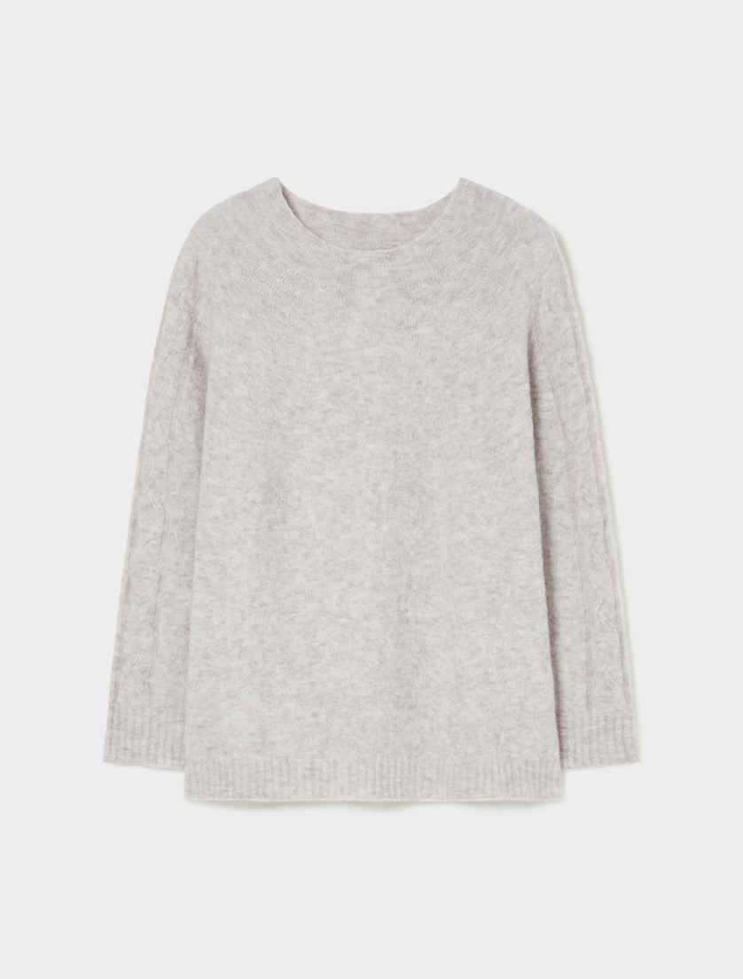 Pullover aus Alpaka und Wolle - SAND - Marina Rinaldi
