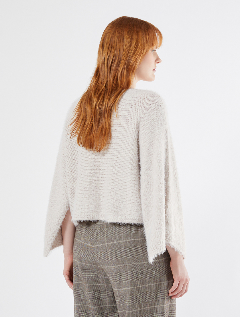 Cape-Pullover aus Furry-Wolle - SAND - Marina Rinaldi - 4