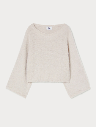 Cape-Pullover aus Furry-Wolle - Marina Rinaldi