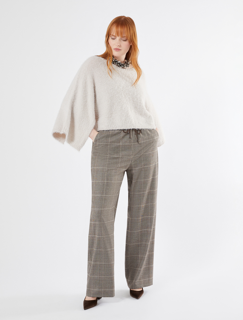 Cape-Pullover aus Furry-Wolle - SAND - Marina Rinaldi - 2