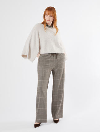Cape-Pullover aus Furry-Wolle - Marina Rinaldi