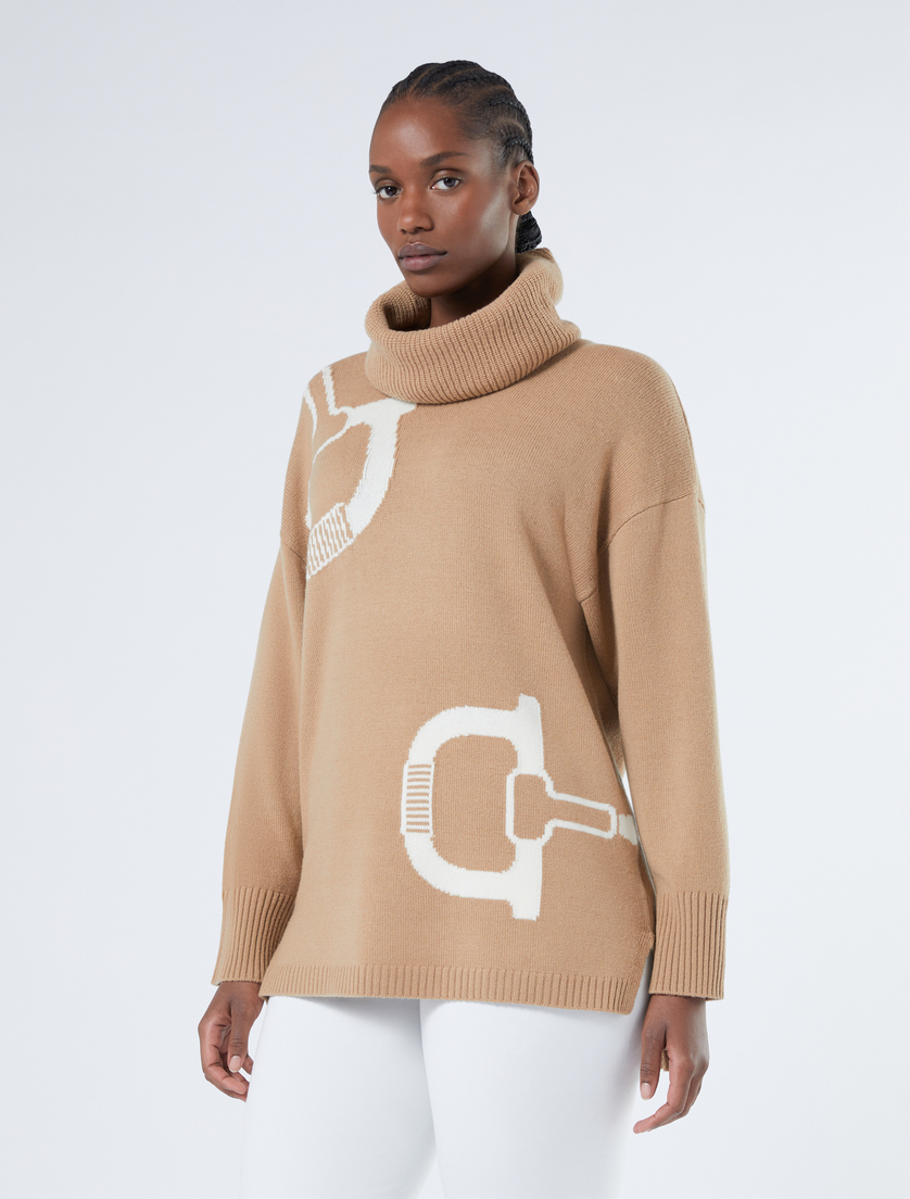Cashmere blend jumper - CAMEL - Marina Rinaldi - 3