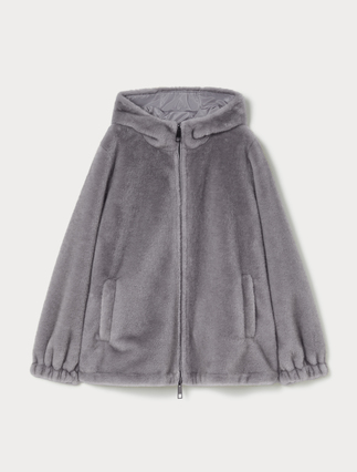 Reversible jacket with a soft texture - Marina Rinaldi