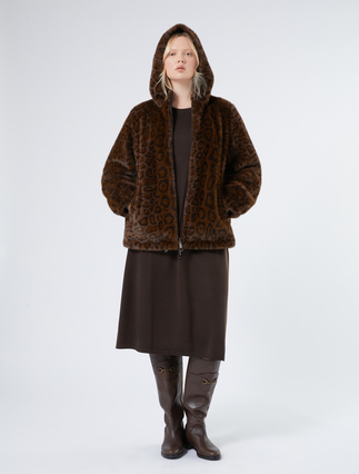 Reversible jacket with a soft texture - Marina Rinaldi