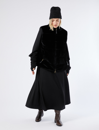 Reversible gilet with a soft texture - Marina Rinaldi