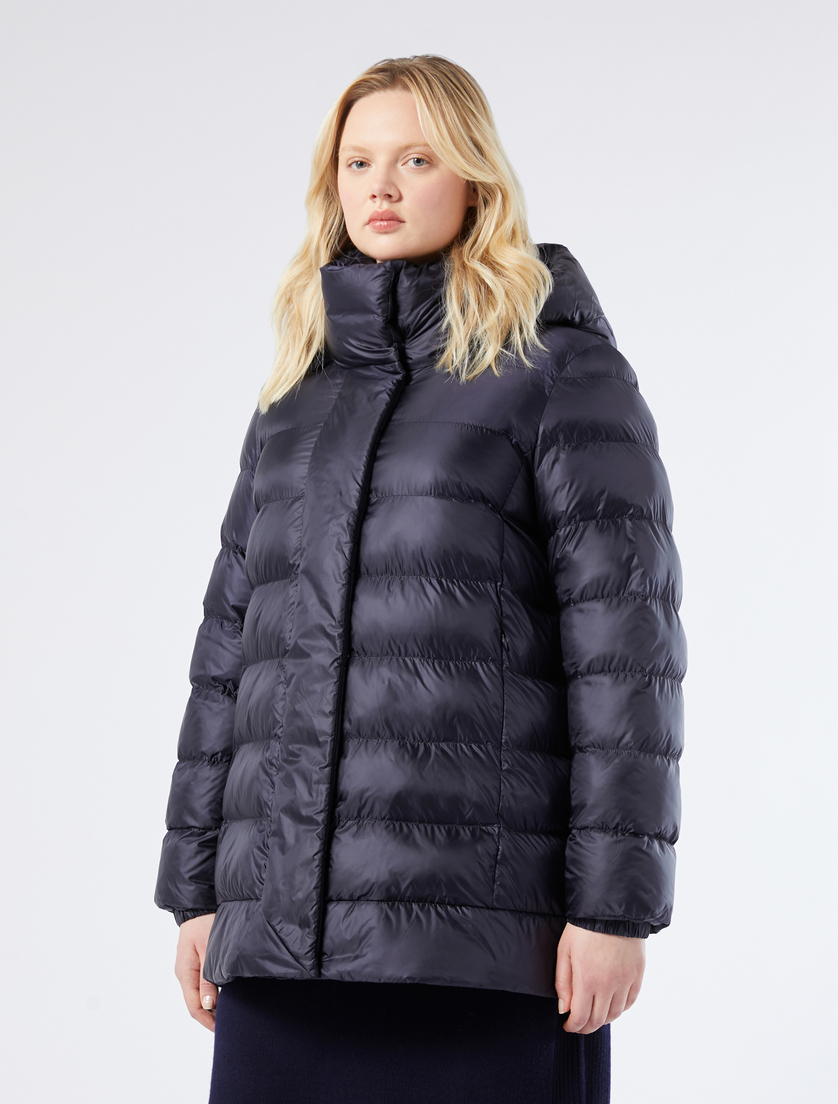 Water-repellent technical canvas puffer - MIDNIGHTBLUE - Marina Rinaldi - 3 Water-repellent technical canvas puffer - MIDNIGHTBLUE - Marina Rinaldi - 3