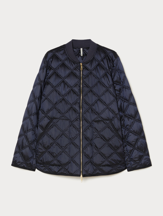 Iridescent canvas padded jacket - Marina Rinaldi