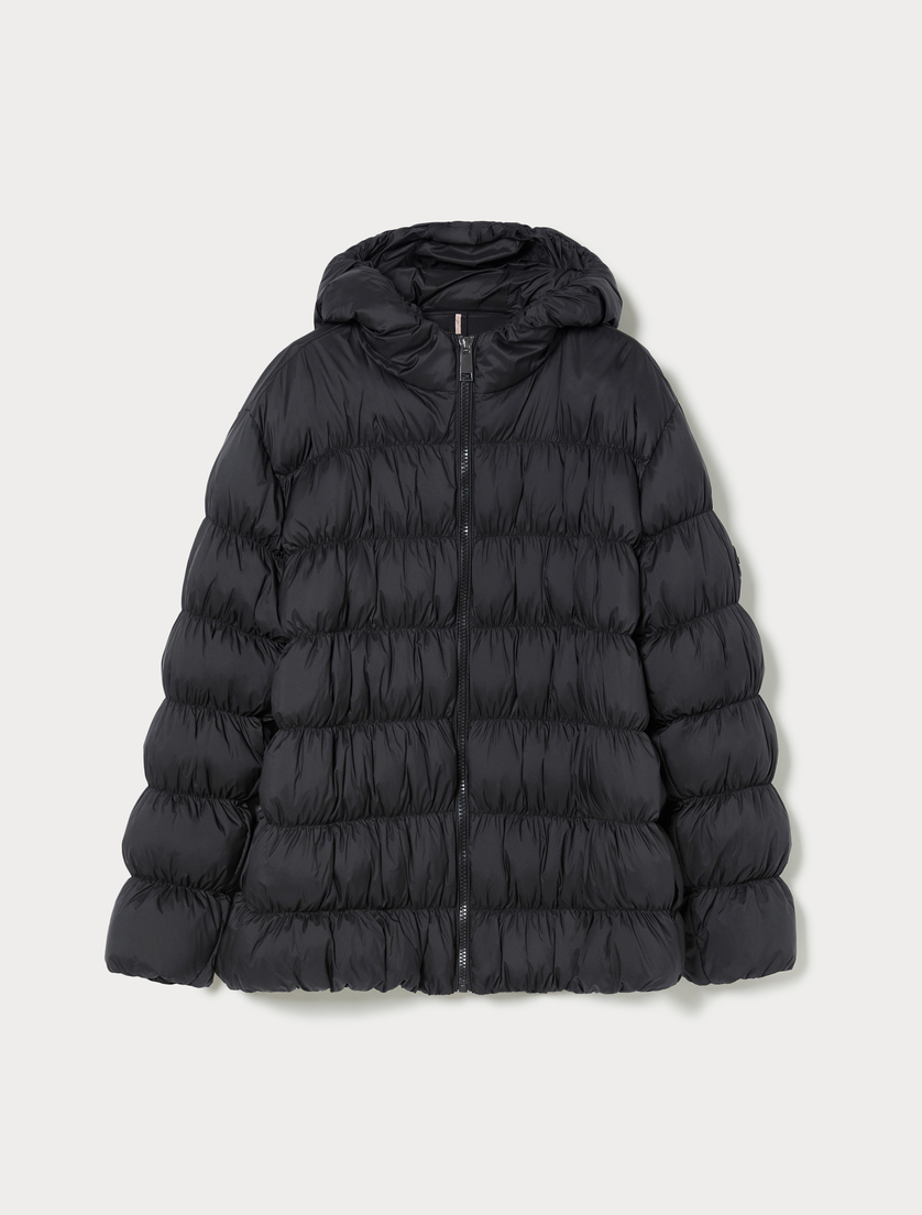 Water-repellent puffer jacket - BLACK - Marina Rinaldi Water-repellent puffer jacket - BLACK - Marina Rinaldi